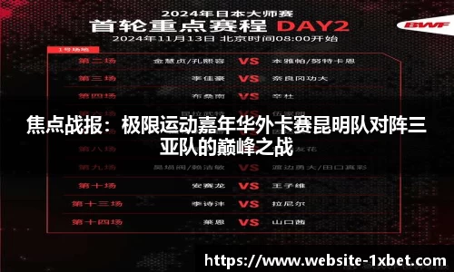 焦点战报：极限运动嘉年华外卡赛昆明队对阵三亚队的巅峰之战